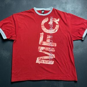Marithe Francois Girbaud Vintage Y2K Red Gray Ringer Tee Big & Tall Men's 3XL